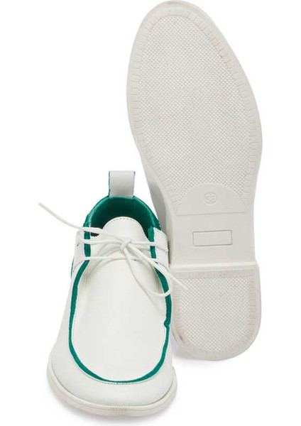 Beyaz Hakiki Deri Kadın Casual Ayakkabı - K24I1AY67367-A26 fırsatları