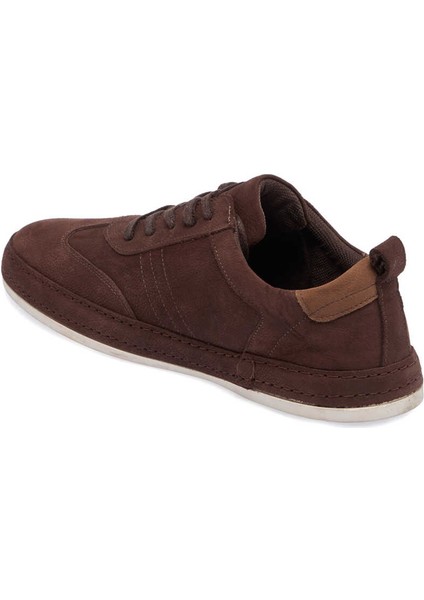 Kahve Hakiki Nubuk Deri Erkek Sneaker - E24I1AY56829-A39 fiyatları