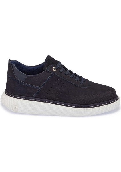 Lacivert Hakiki Nubuk Deri Erkek Sneaker - E24I1AY56821-C39 modelleri