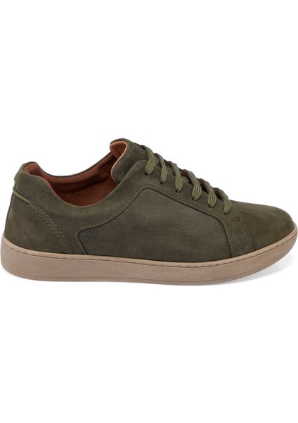 Yeşil Hakiki Nubuk Deri Erkek Sneaker - E24I1AY56825-G98 modelleri