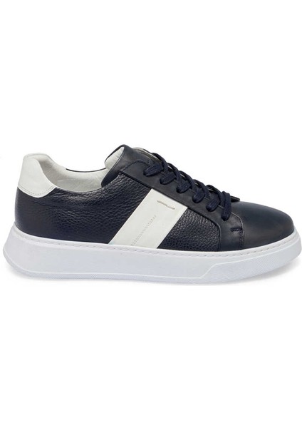 Lacivert Hakiki Deri Erkek Sneaker - E24I1AY56840-A31 modelleri