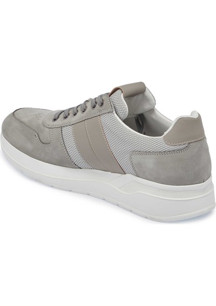 Gri Deri-Tekstil Erkek Sneaker - E24I1AY56869-A40 fiyatları