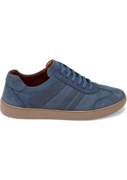 Mavi Hakiki Nubuk Deri Erkek Sneaker - E24I1AY56862-F58 modelleri