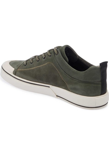Yeşil Hakiki Deri Erkek Sneaker - E24I1AY56827-G81 fiyatları