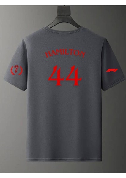 Sir Lewis Hamilton Özel Tasarım 7 Şampiyonluk Baskılı Unisex T-Shirt