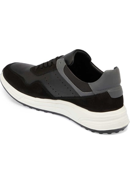 Siyah Hakiki Deri Erkek Sneaker - E24I1AY56859-A23 fiyatları