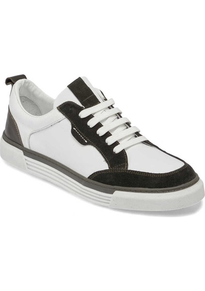 Yeşil Hakiki Deri Erkek Sneaker - E24I1AY56853-J86
