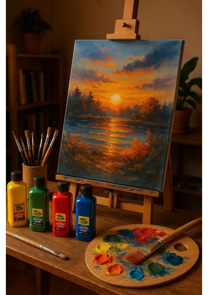 Gümüş Akrilik Boya 500 gr 1 Adet Su Bazlı Akrilik Boyası Hobi Sanatsal Boy Tuval Ahşap Metal fiyatları