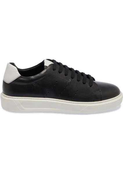Siyah Hakiki Deri Erkek Sneaker - E24I1AY56856-A43 modelleri