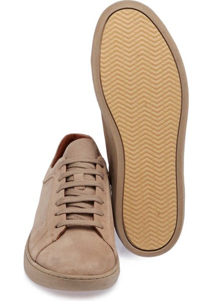 Vizon Hakiki Nubuk Deri Erkek Sneaker - E24I1AY56825-A65 fırsatları