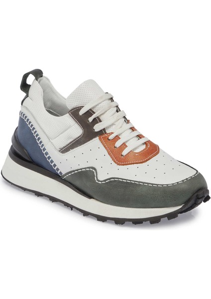 Beyaz Hakiki Deri Erkek Sneaker - E24I1AY56861-S1V fiyatları