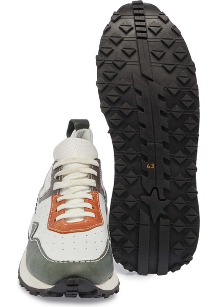 Beyaz Hakiki Deri Erkek Sneaker - E24I1AY56861-S1V indirimleri
