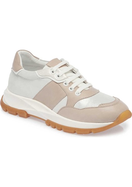 Bej Hakiki Deri Kadın Sneaker - K24I1AY67494-A25