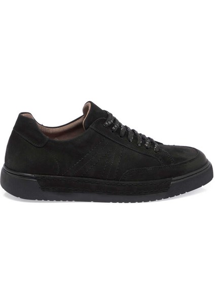 Siyah Hakiki Nubuk Deri Erkek Sneaker - E24I1AY56905-A64 modelleri