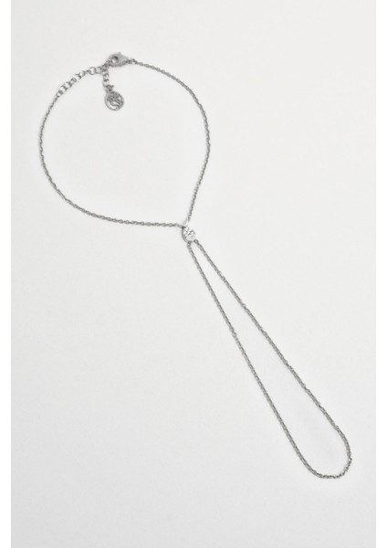 Kayıp Balık 18 Ayar Beyaz Altın Kaplama 21 cm Gümüş Şahmeran