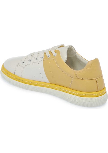 Beyaz Hakiki Deri Kadın Sneaker - K24I1AY67339-Q8F fiyatları