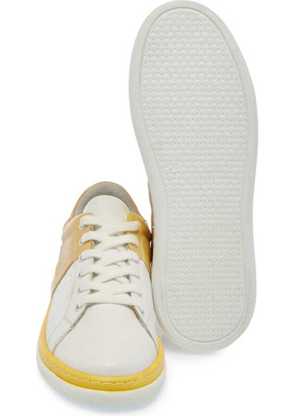 Beyaz Hakiki Deri Kadın Sneaker - K24I1AY67339-Q8F fırsatları