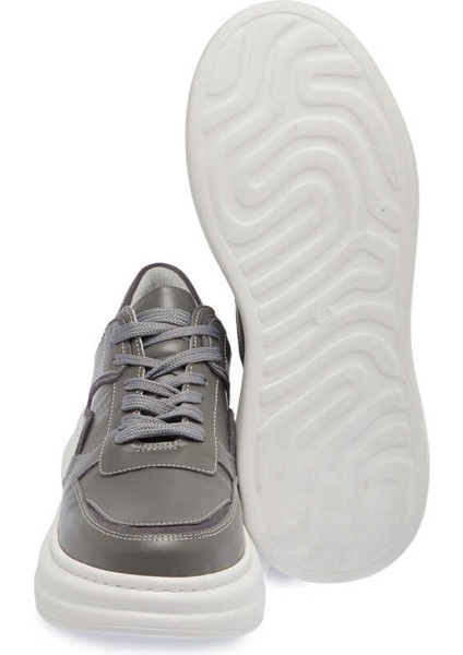 Gri Hakiki Deri Kadın Sneaker - K24I1AY67491-B43 fırsatları