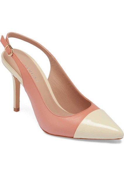 Turuncu Hakiki Deri Kadın Stiletto - K24I1AY67374-T6T