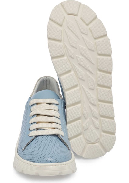 Mavi Hakiki Deri Kadın Sneaker - K24I1AY67349-J61 fırsatları