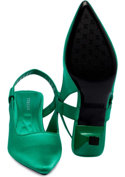 Yeşil Tekstil Kadın Stiletto - K24I1AY67329-D3L fırsatları