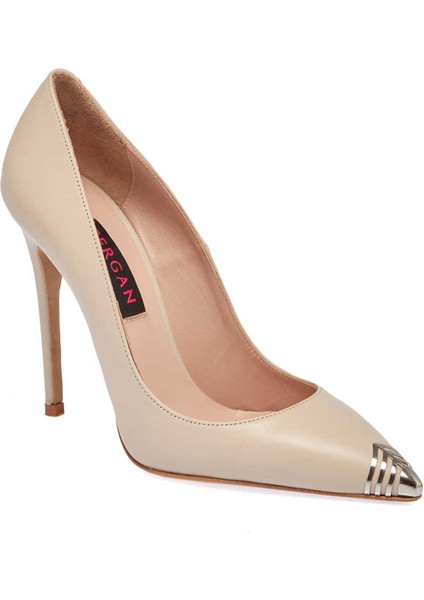 Bej Hakiki Deri Kadın Stiletto - K24I1AY67390-A25