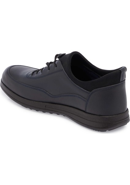 Lacivert Hakiki Deri Erkek Sneaker - E24S1AY57098-A31 fiyatları