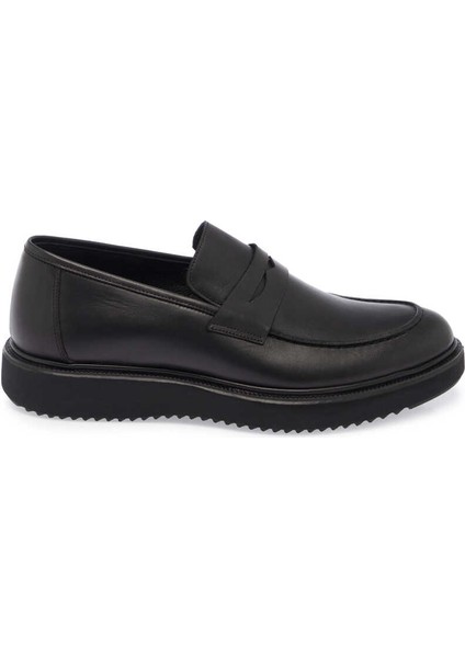 Siyah Hakiki Deri Erkek Casual Ayakkabı - E24S1AY56944-A43 modelleri