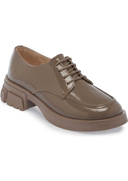 Vizon Hakiki Rugan Deri Kadın Casual Ayakkabı - K24S1AY67636-A81
