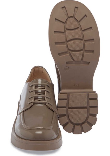 Vizon Hakiki Rugan Deri Kadın Casual Ayakkabı - K24S1AY67636-A81 fırsatları