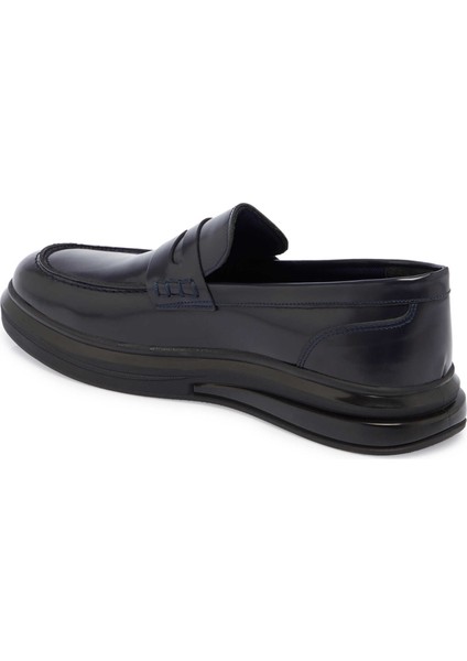 Lacivert Hakiki Deri Erkek Loafer - E24S1AY57104-A31 fiyatları