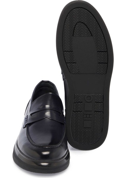 Lacivert Hakiki Deri Erkek Loafer - E24S1AY57104-A31 fırsatları