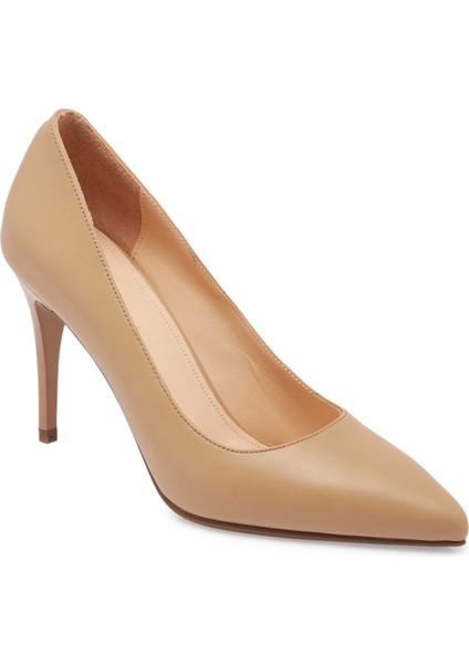 Nude Hakiki Deri Kadın Stiletto - K24S1AY67599-Q9J