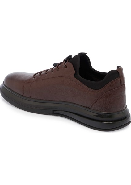 Kahve Hakiki Deri Erkek Sneaker - E24S1AY57102-A24 fiyatları