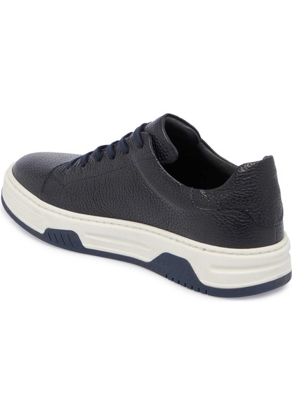 Lacivert Hakiki Deri Erkek Sneaker - E24S1AY57024-A38 fiyatları