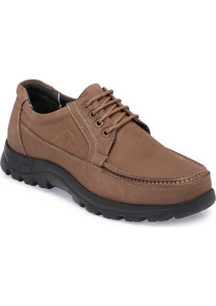 Kum Hakiki Nubuk Deri Erkek Casual Ayakkabı - E24S1AY56997-B21