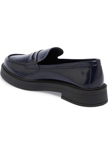 Lacivert Hakiki Rugan Deri Kadın Loafer - K24S1AY67617-C16 fiyatları