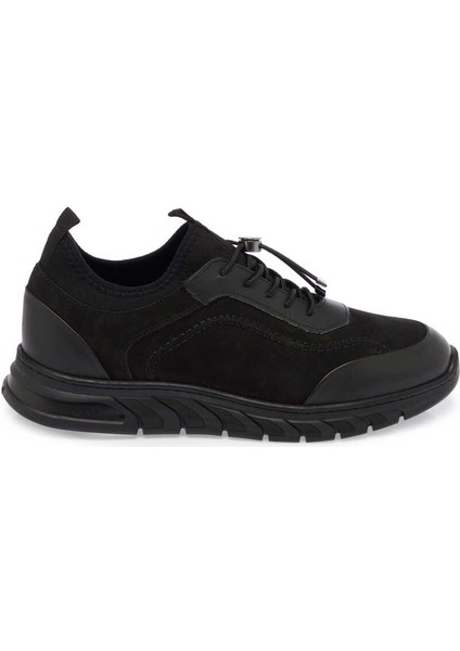 Siyah Hakiki Nubuk Deri Erkek Sneaker - E24S1AY56981-A64 modelleri