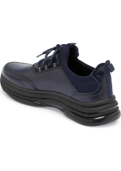 Lacivert Hakiki Deri Erkek Sneaker - E24S1AY57057-U64 fiyatları