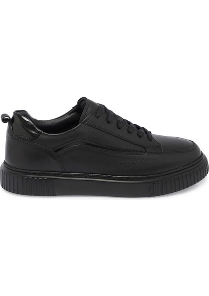 Siyah Hakiki Deri Erkek Sneaker - E24S1AY57023-A43 modelleri