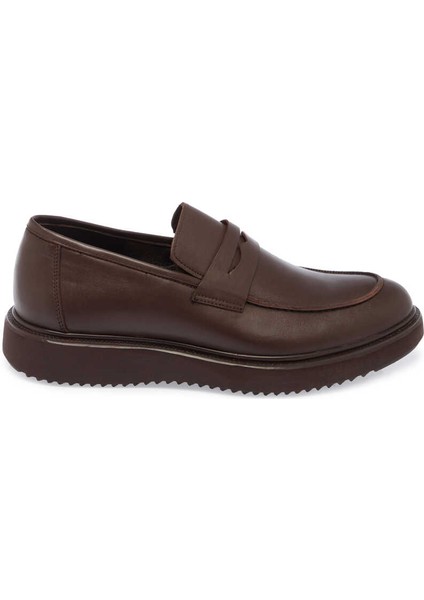 Kahve Hakiki Deri Erkek Casual Ayakkabı - E24S1AY56944-B90 modelleri
