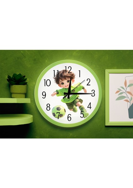 Futbol Temalı Sessiz Mekanizma Duvar Saati – Erkek Çocuk Odası Dekoratif Duvar Saati fiyatları