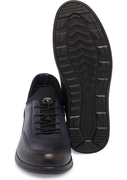 Lacivert Hakiki Deri Erkek Sneaker - E24S1AY57098-A31 fırsatları