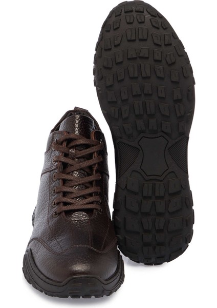 Kahve Hakiki Deri Erkek Casual Bot - E24K1BT57103-A24 fırsatları
