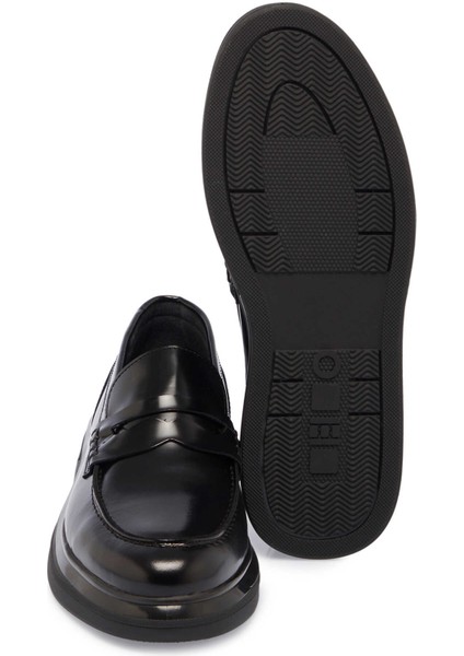 Siyah Hakiki Deri Erkek Loafer - E24S1AY57104-A23 fırsatları