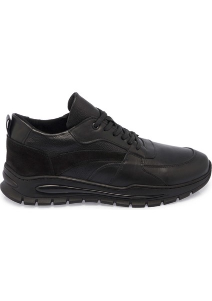 Siyah Hakiki Deri Erkek Sneaker - E24S1AY57095-A23 modelleri