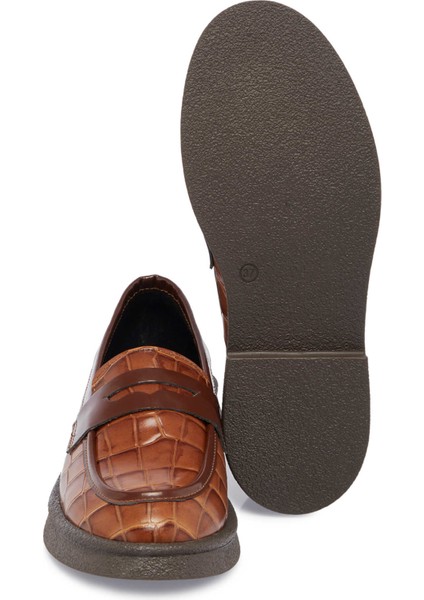 Taba Hakiki Deri Kadın Loafer - K24S1AY67625-N80 fırsatları