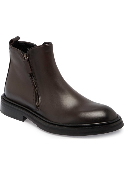 Kahve Hakiki Deri Erkek Klasik Bot - E24K1BT56977-B90