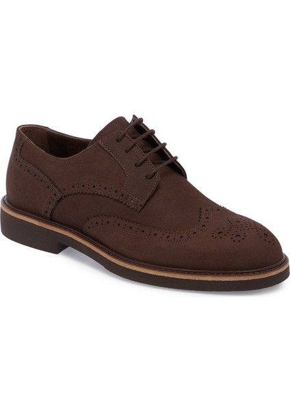 Kahve Hakiki Deri Erkek Klasik Ayakkabı - E24S1AY56954-A39