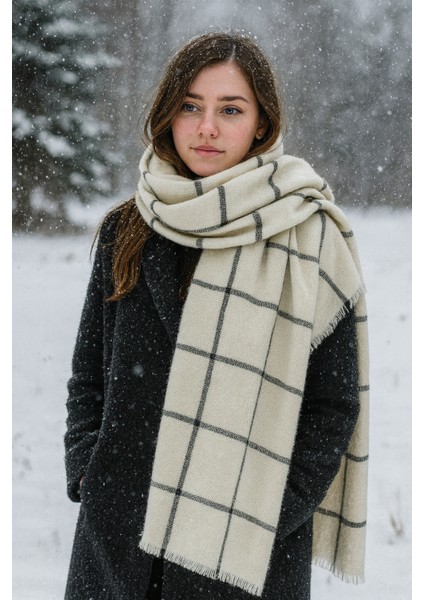 Kadın Ekose Desenli Kışlık Şal – Yumuşak Akrilik, 70X200 Cm, Sıcak ve Şık fiyatları
